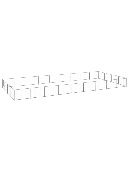 Psí kotec stříbrný 36 m² ocel