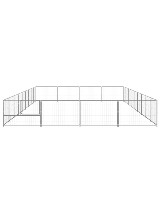 Psí kotec stříbrný 36 m² ocel