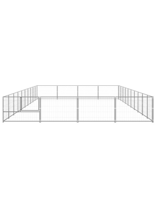 Psí kotec stříbrný 40 m² ocel