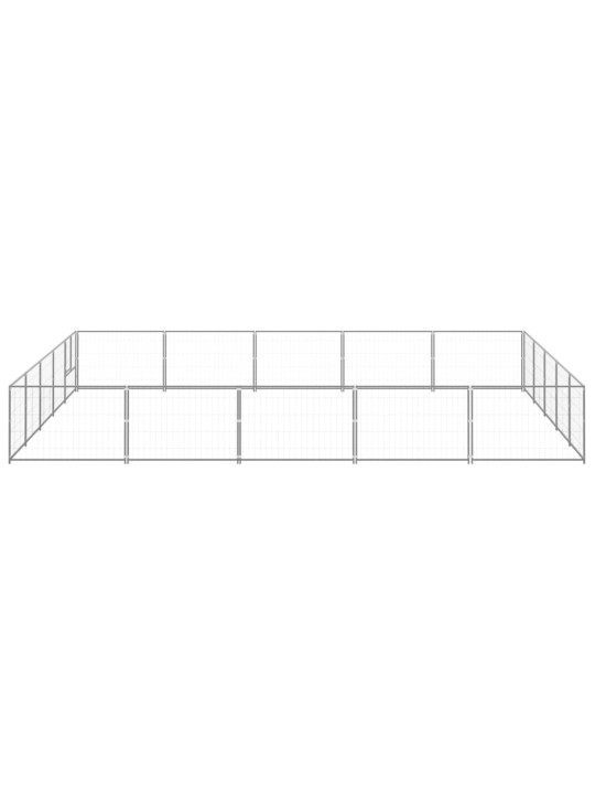 Psí kotec stříbrný 25 m² ocel