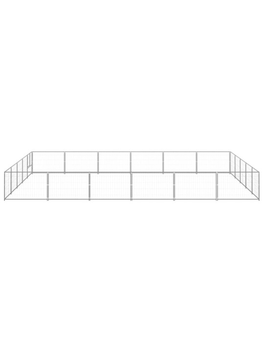 Psí kotec stříbrný 30 m² ocel
