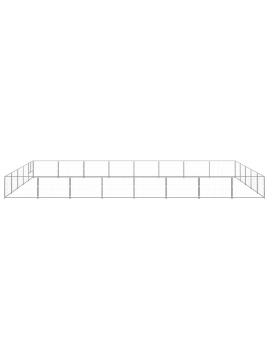 Psí kotec stříbrný 40 m² ocel