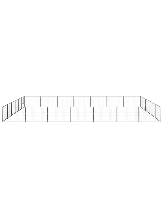 Psí kotec černý 42 m² ocel