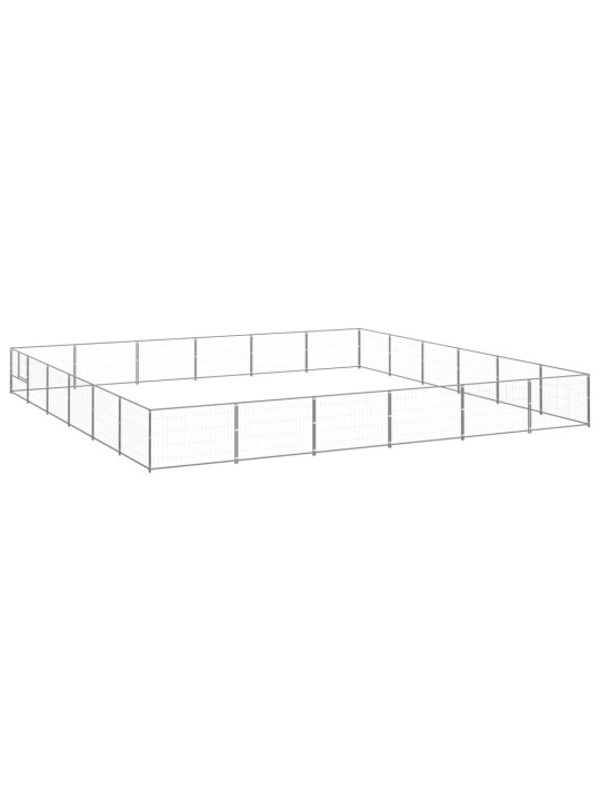 Psí kotec stříbrný 36 m² ocel