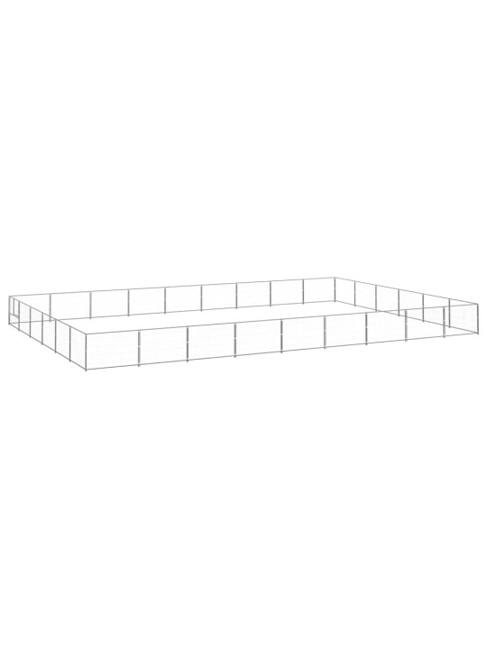 Psí kotec stříbrný 54 m² ocel