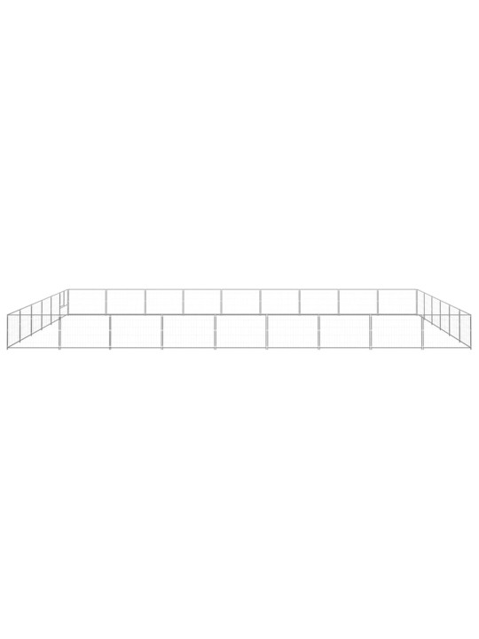 Psí kotec stříbrný 54 m² ocel