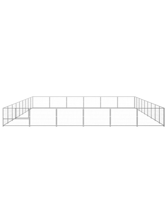 Psí kotec stříbrný 54 m² ocel