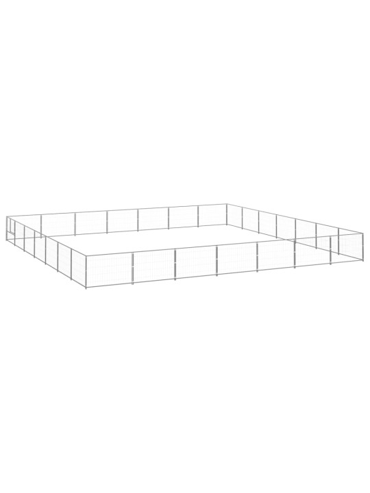 Psí kotec stříbrný 49 m² ocel