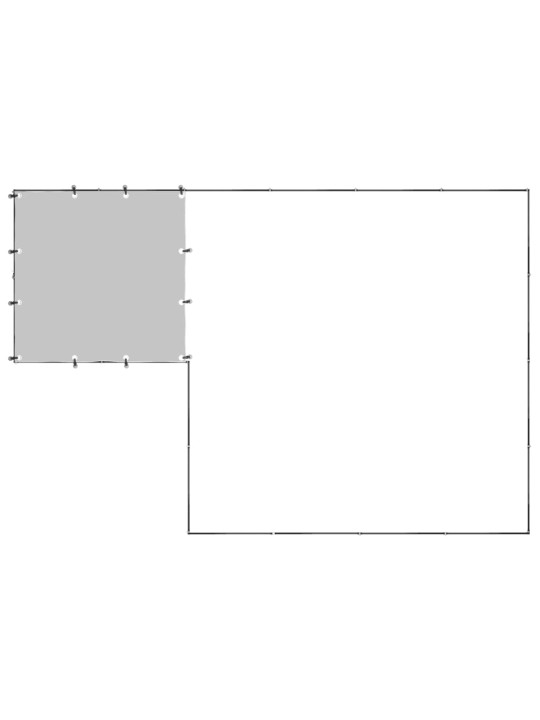 Psí kotec černý 6,05 m² ocel