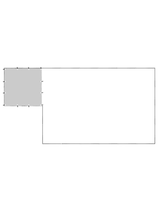 Psí kotec černý 8,47 m² ocel