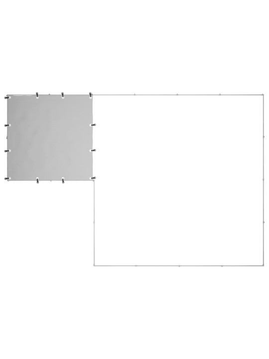 Psí kotec stříbrný 6,05 m² ocel