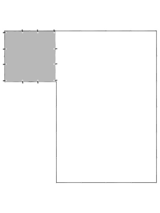 Psí kotec černý 8,47 m² ocel