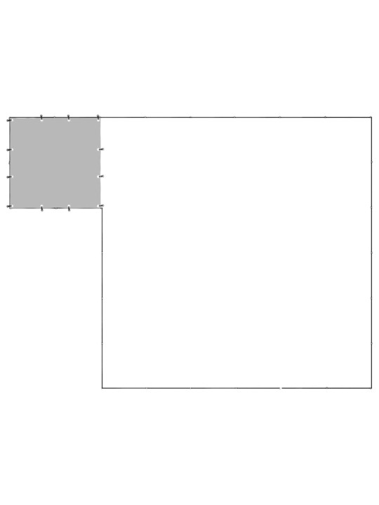 Psí kotec černý 12,1 m² ocel