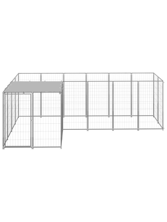 Psí kotec stříbrný 4,84 m² ocel