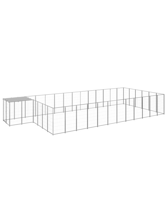 Psí kotec stříbrný 22,99 m² ocel