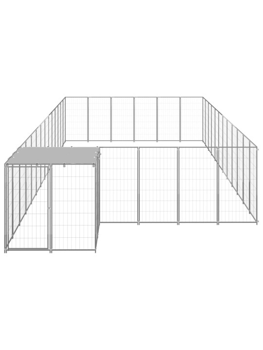 Psí kotec stříbrný 22,99 m² ocel