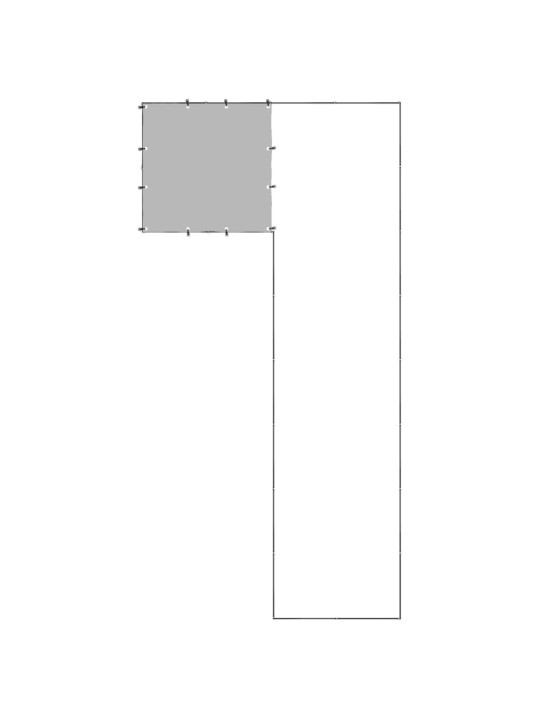 Psí kotec černý 6,05 m² ocel