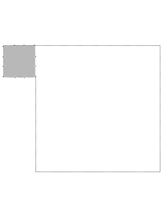 Psí kotec černý 20,57 m² ocel