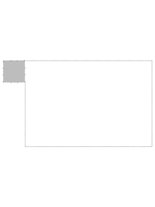 Psí kotec černý 30,25 m² ocel