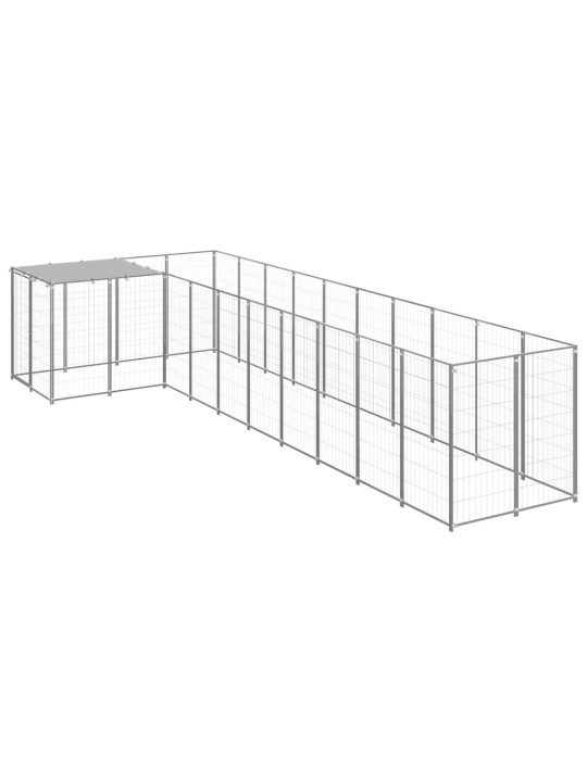 Psí kotec stříbrný 7,26 m² ocel