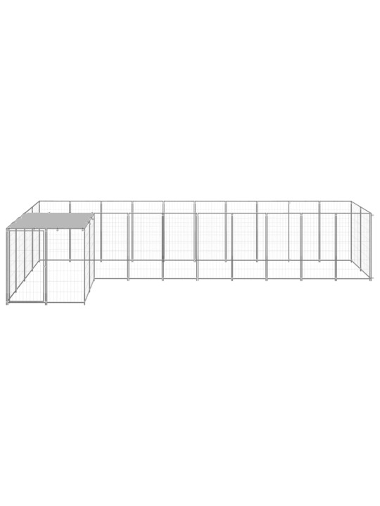 Psí kotec stříbrný 7,26 m² ocel