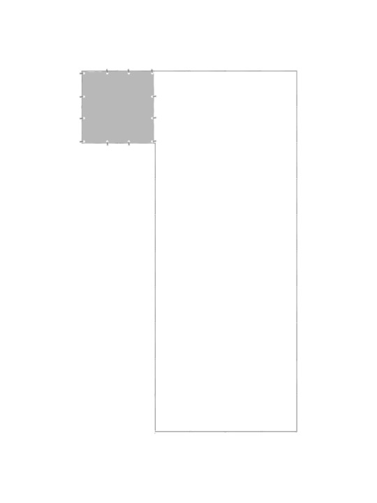 Psí kotec stříbrný 13,31 m² ocel