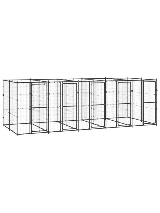 Venkovní psí kotec ocel 12,1 m²