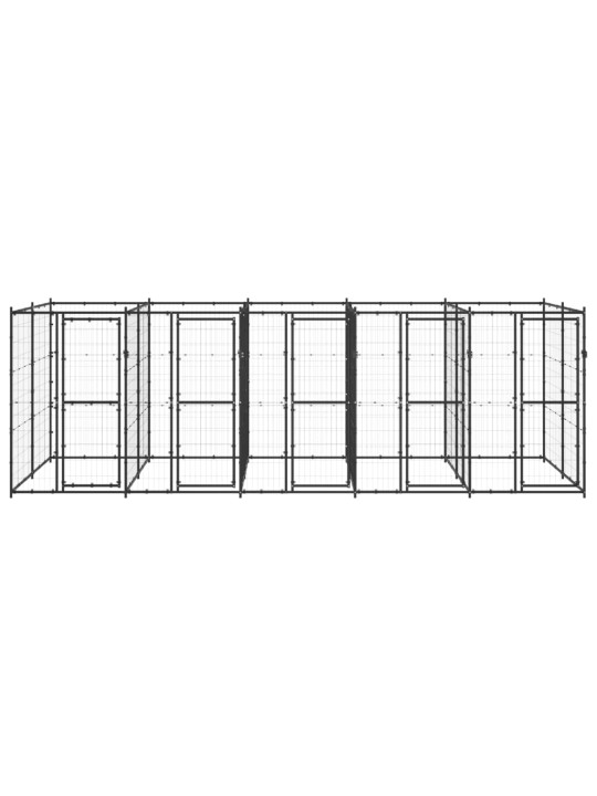 Venkovní psí kotec ocel 12,1 m²
