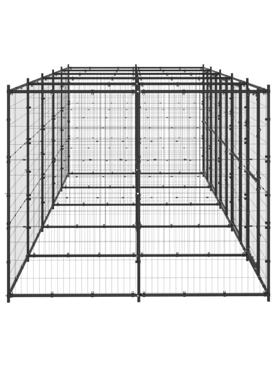 Venkovní psí kotec ocel 12,1 m²