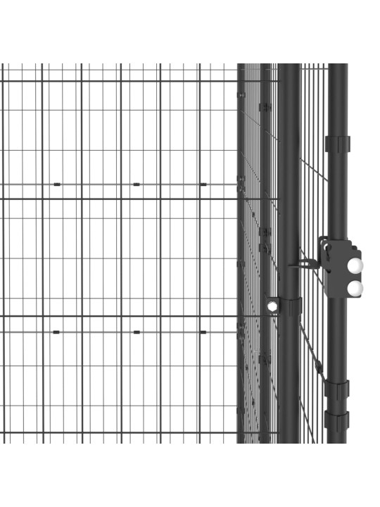 Venkovní psí kotec ocel 12,1 m²