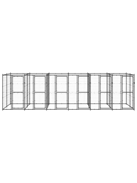 Venkovní psí kotec ocel 14,52 m²