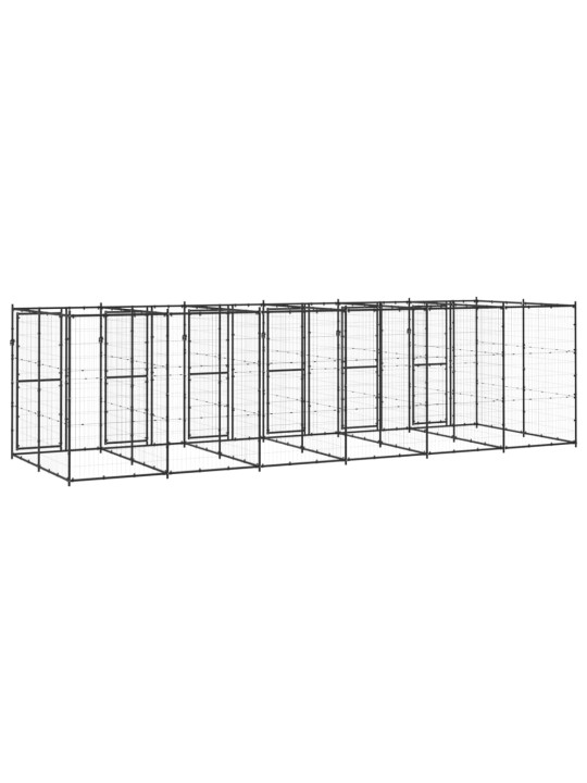 Venkovní psí kotec ocel 14,52 m²
