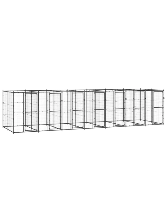 Venkovní psí kotec ocel 16,94 m²