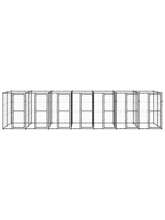 Venkovní psí kotec ocel 16,94 m²
