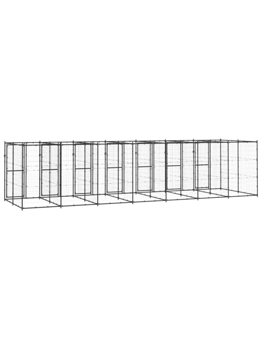 Venkovní psí kotec ocel 16,94 m²