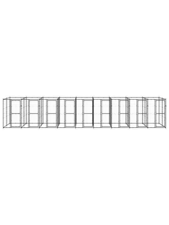 Venkovní psí kotec ocel 21,78 m²