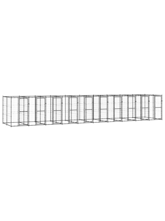 Venkovní psí kotec ocel 24,2 m²