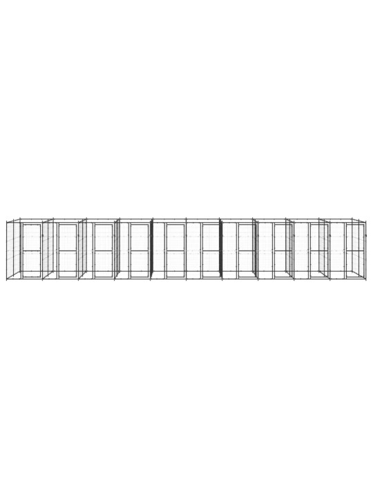 Venkovní psí kotec ocel 24,2 m²