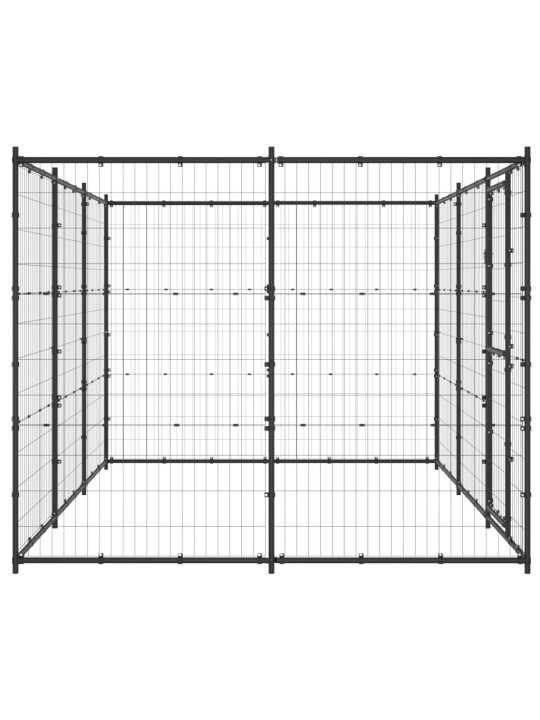 Venkovní psí kotec ocel 7,26 m²
