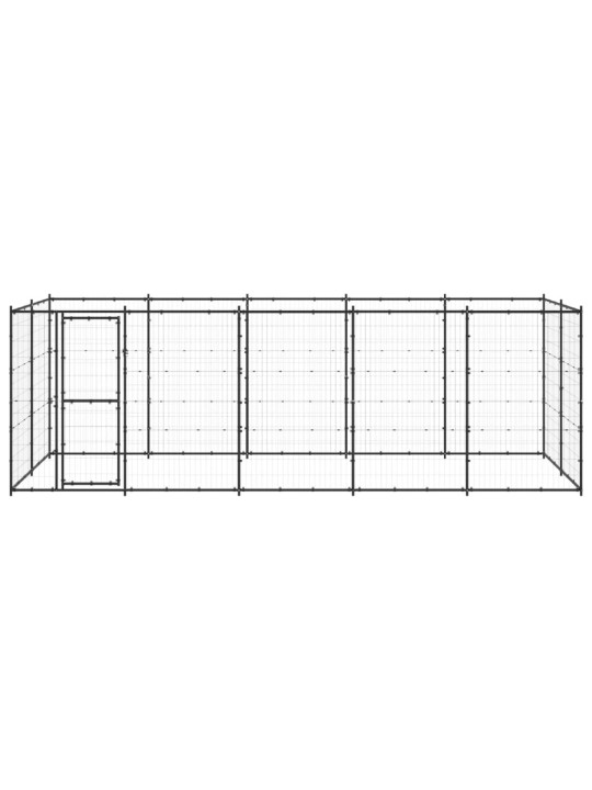 Venkovní psí kotec ocel 12,1 m²