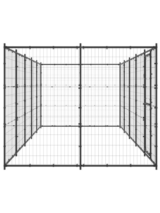 Venkovní psí kotec ocel 12,1 m²