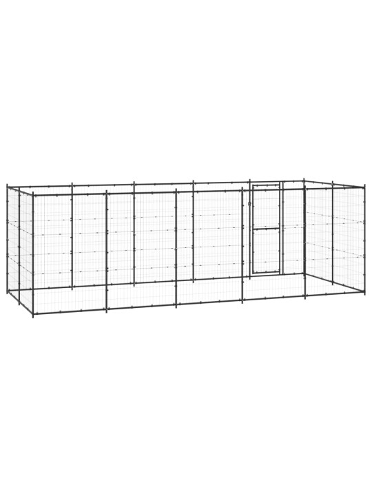 Venkovní psí kotec ocel 12,1 m²