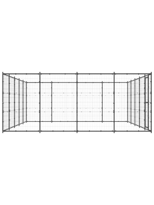 Venkovní psí kotec ocel 24,2 m²