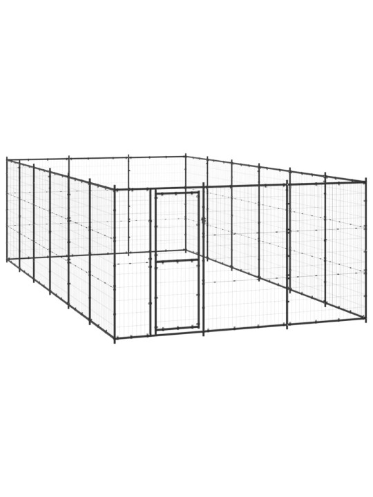 Venkovní psí kotec ocel 21,78 m²