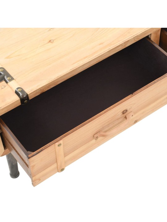TV stolek 110 x 33 x 35 cm masivní jedlové dřevo