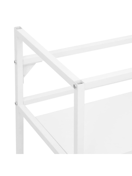 Koupelnový regál pod umyvadlo bílý 79 x 38 x 83 cm železo