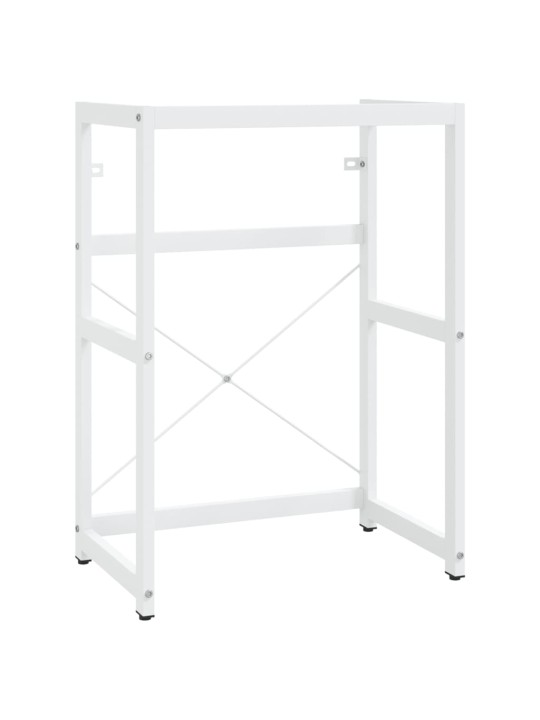 Koupelnový regál pod umyvadlo bílý 59 x 38 x 83 cm železo
