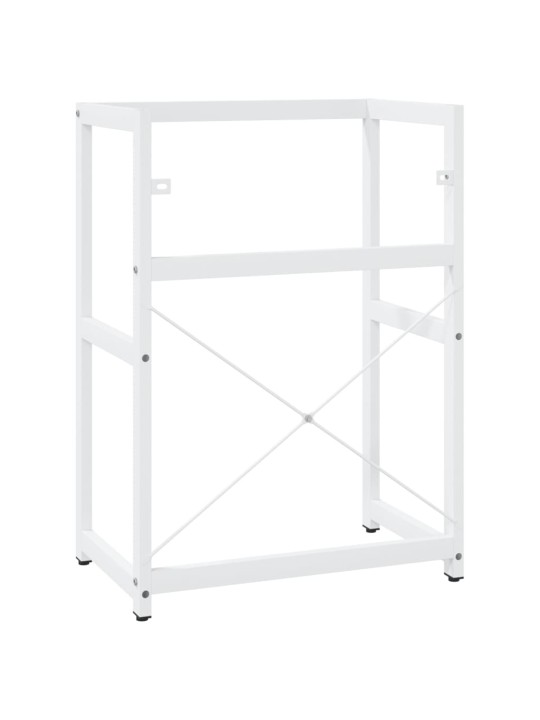 Koupelnový regál pod umyvadlo bílý 59 x 38 x 83 cm železo