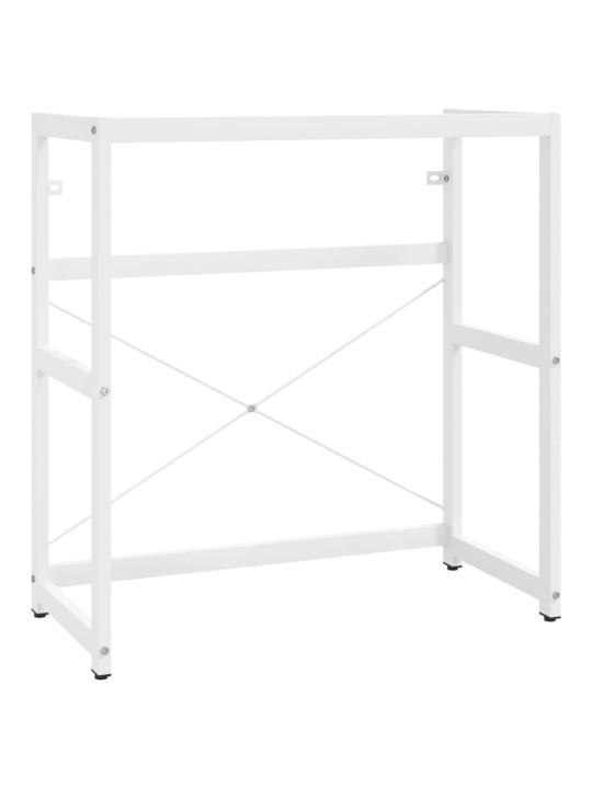 Koupelnový regál pod umyvadlo bílý 79 x 38 x 83 cm železo
