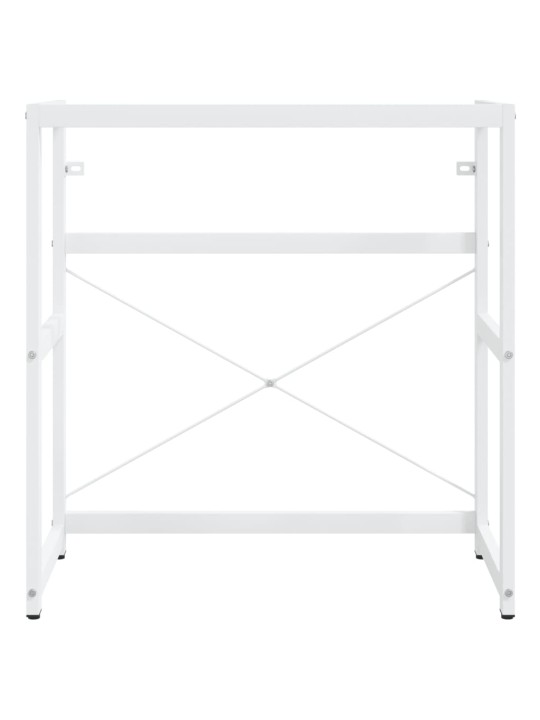 Koupelnový regál pod umyvadlo bílý 79 x 38 x 83 cm železo